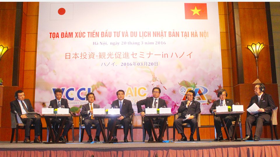 Chủ tịch UBND TP. Hà Nội Nguyễn Đức Chung tọa đàm với các doanh nghiệp Nhật Bản